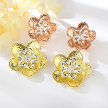 Show details for New Season Multi-tone Plated Zinc Alloy Dangle Earrings with SGS/ISO Certification