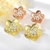 Picture of New Season Multi-tone Plated Zinc Alloy Dangle Earrings with SGS/ISO Certification