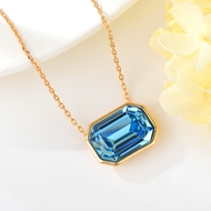 Show details for Fashion Swarovski Element Simple Collar Necklace