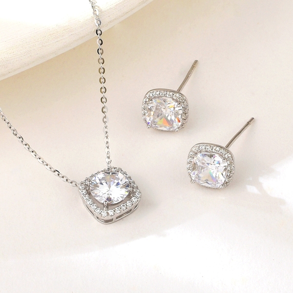 Picture of Party Cubic Zirconia 2 Piece Jewelry Set with Fast Delivery