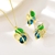 Picture of Nickel Free Gold Plated Artificial Crystal 2 Piece Jewelry Set with No-Risk Refund