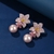 Picture of Featured Pink Flowers & Plants Dangle Earrings with Low Cost