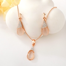 Show details for Great Value White Rose Gold Plated 2 Piece Jewelry Set with Full Guarantee