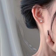 Picture of Holiday Platinum Plated Small Hoop Earrings with Beautiful Craftmanship