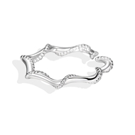 Picture of Eye-Catching Platinum Plated 999 Sterling Silver Fashion Ring with Member Discount