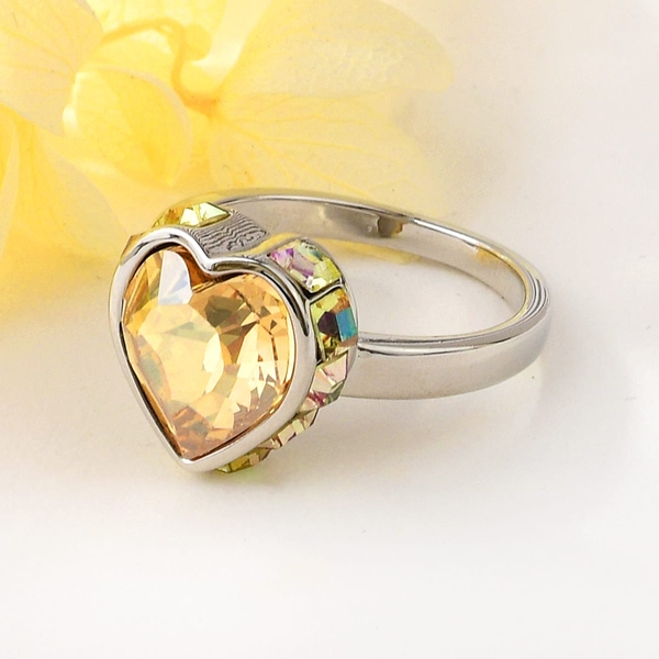 Picture of Pretty Swarovski Element Colorful Fashion Ring