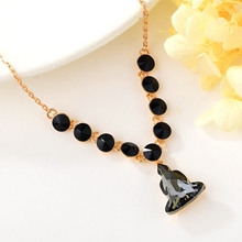 Show details for Top Irregular Swarovski Element Pendant Necklace