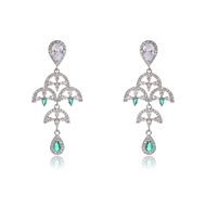 Picture of Most Popular Cubic Zirconia Party Dangle Earrings