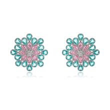 Show details for Brand New Platinum Plated Cubic Zirconia Dangle Earrings with Full Guarantee