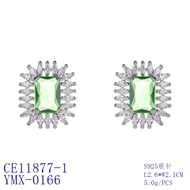 Picture of Popular Cubic Zirconia Fashion Huggie Earrings