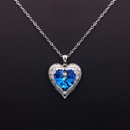 Show details for Fashion Cubic Zirconia Pendant Necklace with 3~7 Day Delivery