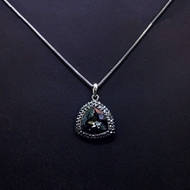 Show details for Wholesale Platinum Plated Copper or Brass Pendant Necklace with No-Risk Return