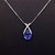 Picture of Hot Selling Platinum Plated Blue Pendant Necklace from Top Designer