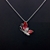 Picture of Charming Red Cubic Zirconia Pendant Necklace As a Gift