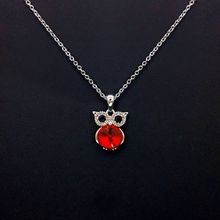 Show details for Popular Cubic Zirconia Owl Pendant Necklace