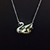 Picture of Filigree swan Cubic Zirconia Pendant Necklace