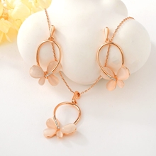 Show details for Impressive White Butterfly 2 Piece Jewelry Set with Low MOQ