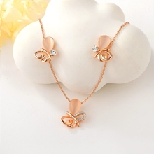 Show details for Hot Selling Rose Gold Plated Fashion 2 Piece Jewelry Set with No-Risk Refund