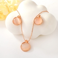 Show details for Recommended Rose Gold Plated Holiday 2 Piece Jewelry Set from Top Designer