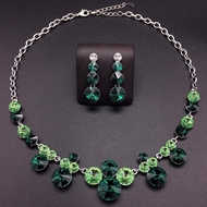 Show details for Sparkling Party Platinum Plated 2 Piece Jewelry Set