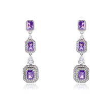 Show details for Luxury Geometric Dangle Earrings of Original Design