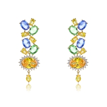 Show details for Good Yellow Irregular Dangle Earrings