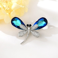 Show details for Irresistible Blue Swarovski Element Brooche Exclusive Online