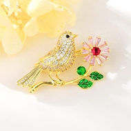 Show details for Copper or Brass Luxury Brooche with Fast Delivery