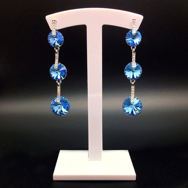 Picture of Need-Now Platinum Plated Copper or Brass Dangle Earrings from Editor Picks
