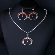 Show details for Cheap Copper or Brass Cubic Zirconia 2 Piece Jewelry Set From Reliable Factory Show details for Cheap Copper or Brass Cubic Zirconia 2 Piece Jewelry Set From Reliable Factory