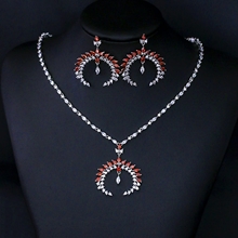 Show details for Cheap Copper or Brass Cubic Zirconia 2 Piece Jewelry Set From Reliable Factory