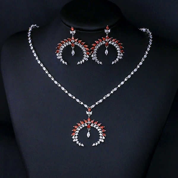 Picture of Cheap Copper or Brass Cubic Zirconia 2 Piece Jewelry Set From Reliable Factory