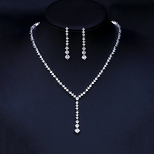 Show details for Brand New White Copper or Brass 2 Piece Jewelry Set with SGS/ISO Certification