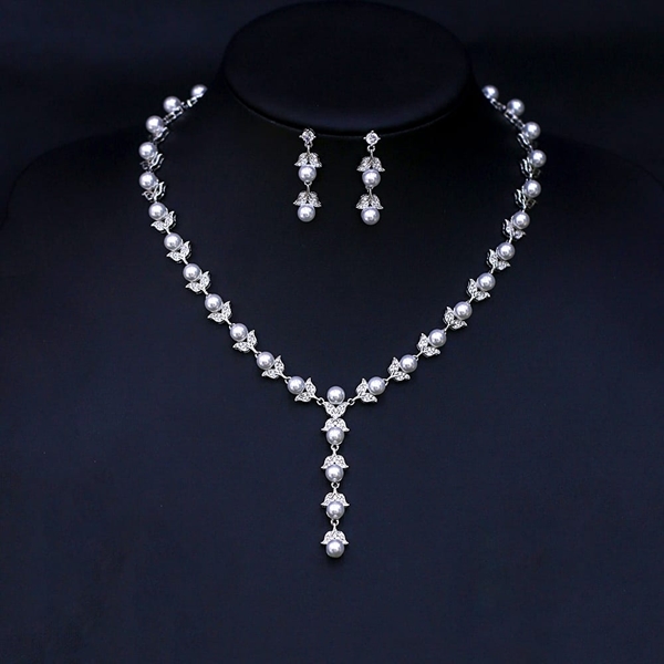 Picture of Pretty Cubic Zirconia Party 2 Piece Jewelry Set