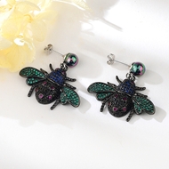 Show details for Copper or Brass Green Dangle Earrings Direct from Factory