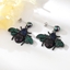 Show details for Copper or Brass Green Dangle Earrings Direct from Factory