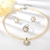 Picture of Eye-Catching White Platinum Plated 3 Piece Jewelry Set at Unbeatable Price