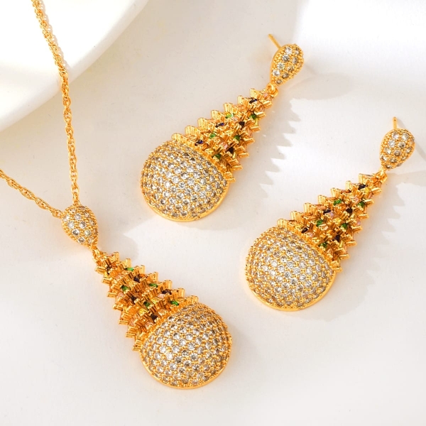 Picture of Luxury Colorful 2 Piece Jewelry Set in Flattering Style