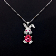 Show details for Copper or Brass Swarovski Element Pendant Necklace with Unbeatable Quality