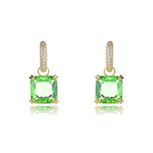 Show details for Luxury Copper or Brass Huggie Earrings Online Only