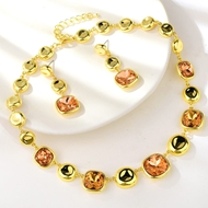 Picture of Irresistible Yellow Geometric 2 Piece Jewelry Set As a Gift