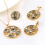 Show details for Affordable Colorful Copper or Brass 3 Piece Jewelry Set for Ladies