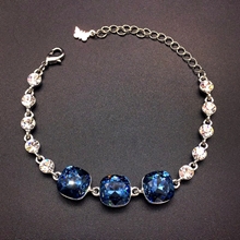 Show details for Pretty Swarovski Element Platinum Plated Fashion Bracelet