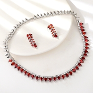 Show details for Filigree Flowers & Plants Cubic Zirconia 2 Piece Jewelry Set