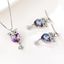 Show details for Featured Purple Swarovski Element 2 Piece Jewelry Set Factory Supply