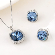 Show details for Delicate Geometric Fashion 2 Piece Jewelry Set