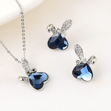 Show details for Famous Love & Heart Fashion 2 Piece Jewelry Set