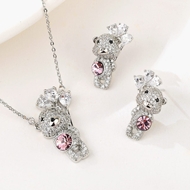 Show details for Fashion Bear 2 Piece Jewelry Set in Exclusive Design
