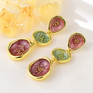 Picture of Delicate Flowers & Plants Colorful Dangle Earrings