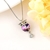 Picture of Top Owl Purple Pendant Necklace